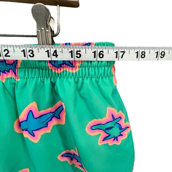 Chubbies Swim Trunks Mens XL Teal Shark Apex Classic Swim Shorts Stretch 5.5" - Picture 7 of 12